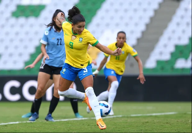 Seleção Brasileira Feminina contra o Uruguai na Copa América Feminina