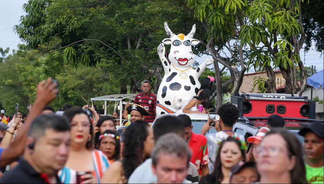 Vaca Atolada desfilando