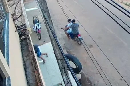Momento da execução de um líder do PCC no Sul do Piauí