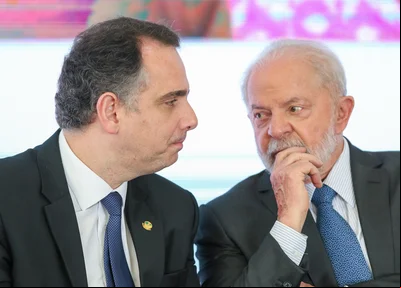 Rodrigo Pacheco e presidente Lula