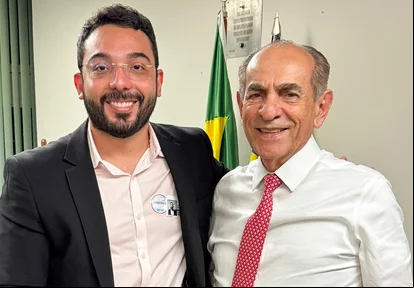 Francisco Emanuel, prefeito de Parnaíba pelo PP-PI, e Marcelo Castro, senador pelo MDB-PI