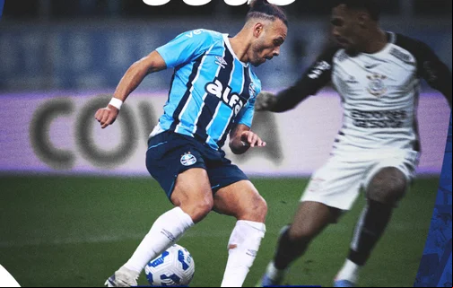 Grêmio e Corinthians empatam em jogo com dois tempos distintos no Brasileirão