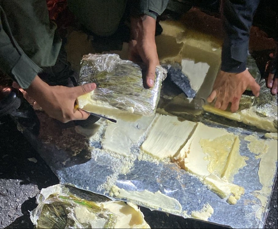 Pasta base de cocaína apreendida no Ceará