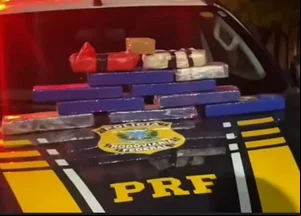 Tabletes de drogas apreendidos pela PRF