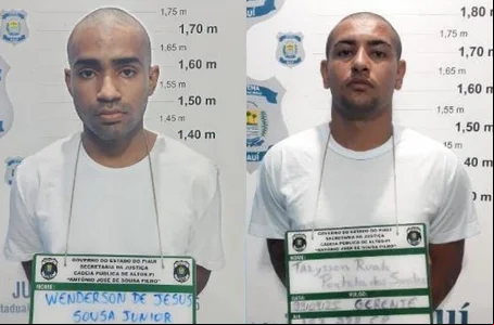 Wenderson de Jesus Sousa Júnior e Talysson Ruan Portela dos Santos foram presos pelo DHPP