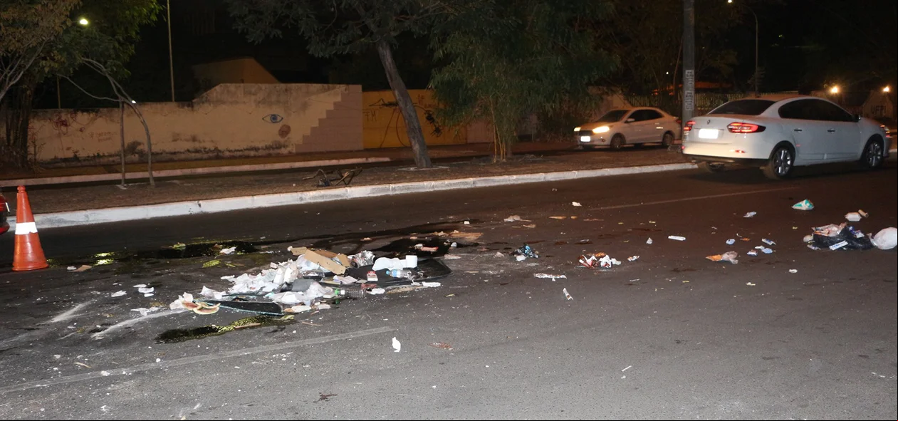 Destroços do veículo