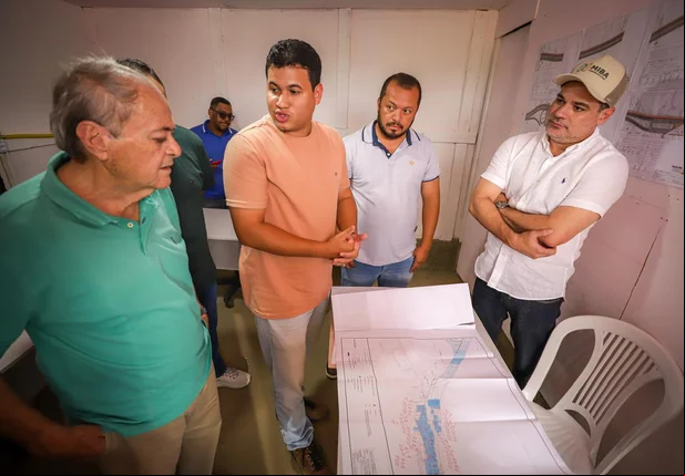 Silvio Mendes visita obra de prolongamento da Via Sul em Teresina